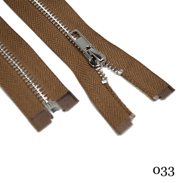 #5 36" Nickel Separating Zippers- Various Colors