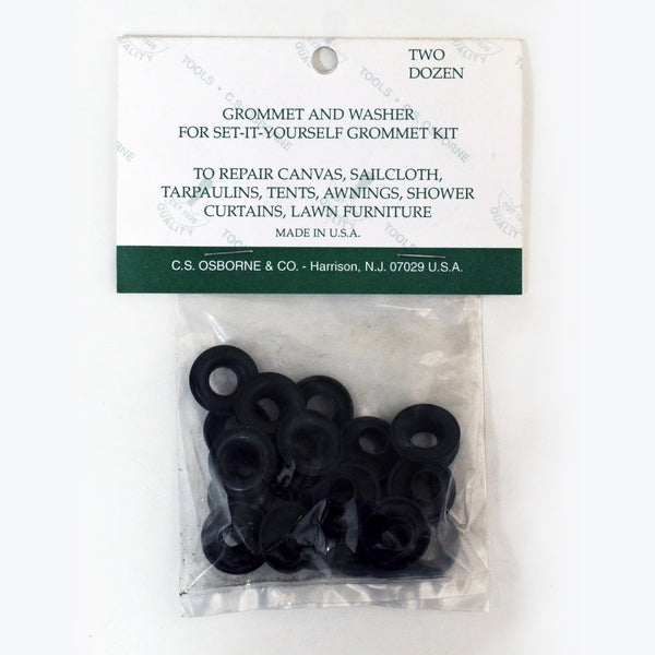 Grommet and Washer for Set it Yourself Kit - Black