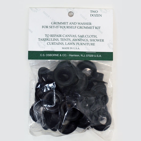 Grommet and Washer for Set it Yourself Kit - Black