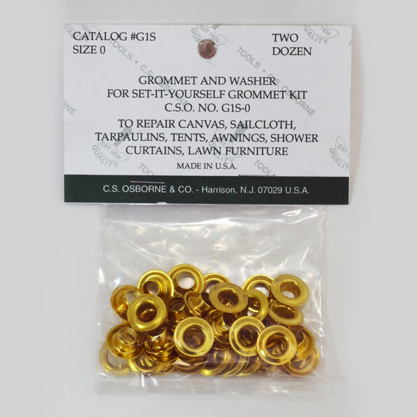 Grommet and Washer for Set it Yourself Kit - Gold