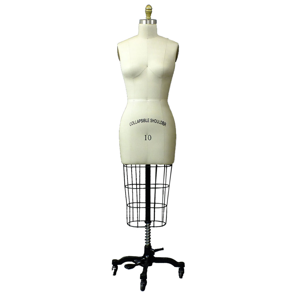 Female Full Body Professional Dress Form with Collapsible Shoulders