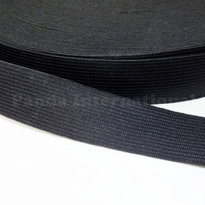 1.25" Knitted Elastic - Black or White - 1 Roll (50 Yds)