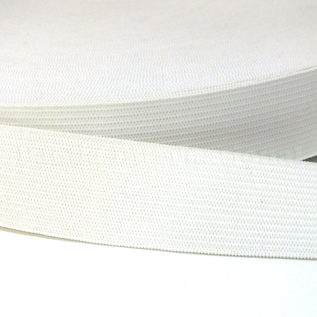 Mandala Crafts White Elastic Band for Sewing - Wide 1.5 Inches Elastic  Bands Spool for Pants Elastic Waistband Sewing - 50 YD Stretchy Flat Fabric