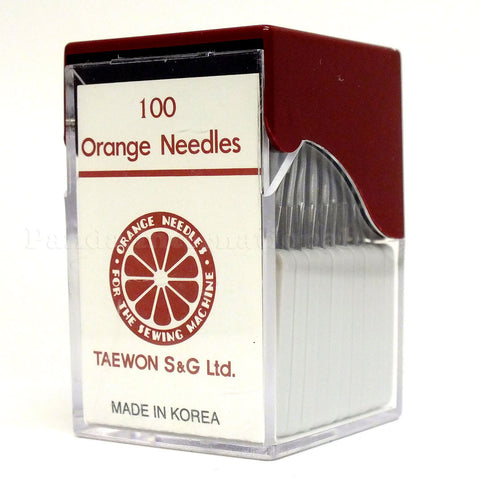 Orange Industrial Sewing Needles - Multiple Sizes - 100-pk