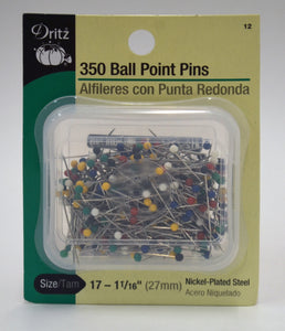 Dritz 350 Ball Point Pins Size 17 Item 12