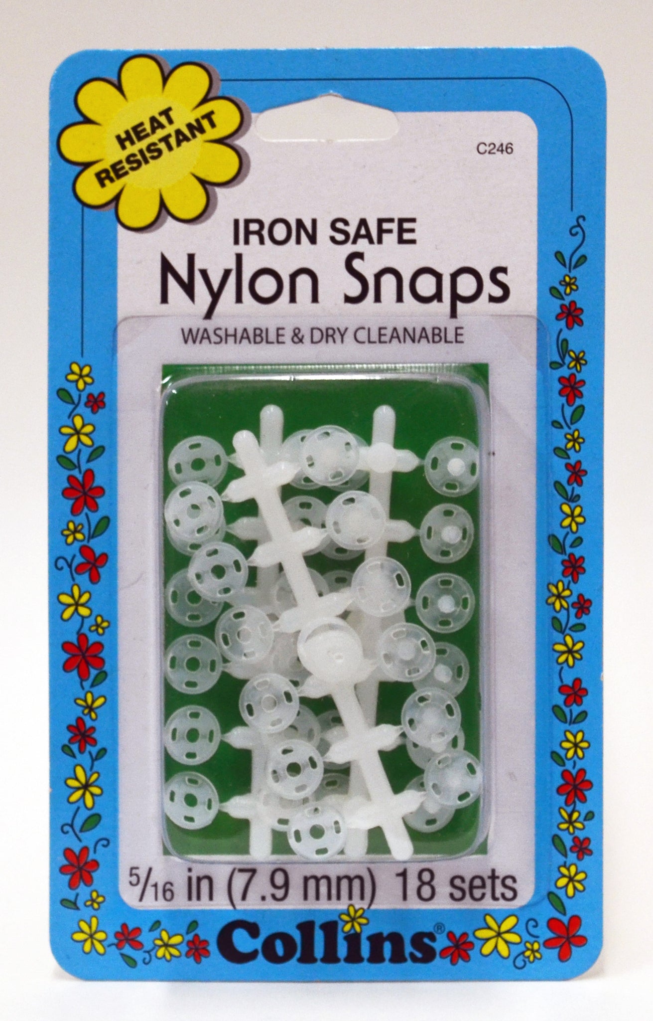 Iron Safe Nylon Snaps - 18 Sets
