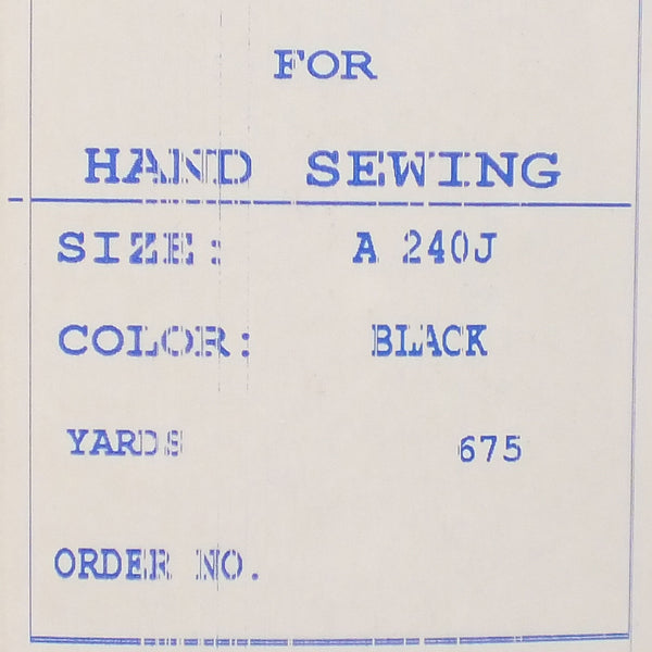 Bedford Waxed Thread - Color#Black - 675YD