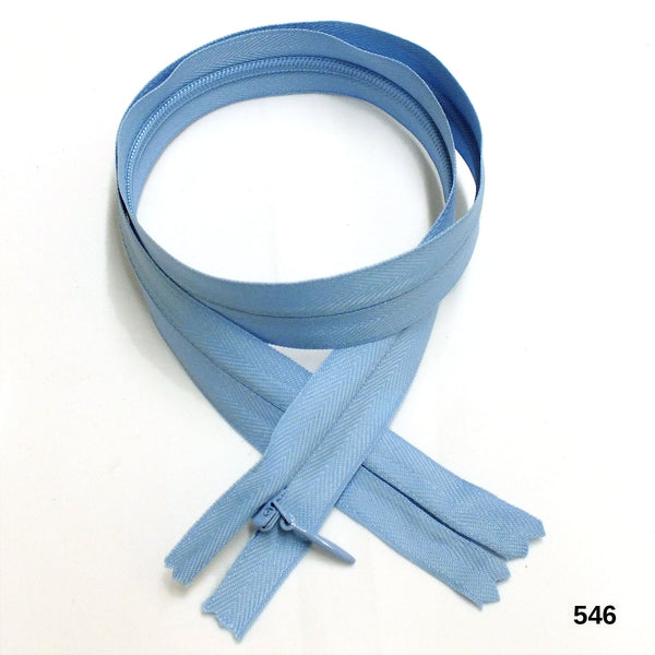 BKC Invisible Zipper - Color: 502 to 549 - 9" or 24" - 6-pk