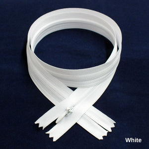 BKC Invisible Zipper - Color# White - 9" or 24" - 6-pk