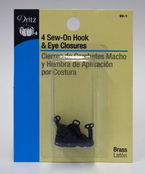 Sew-On Hook & Eye Closures