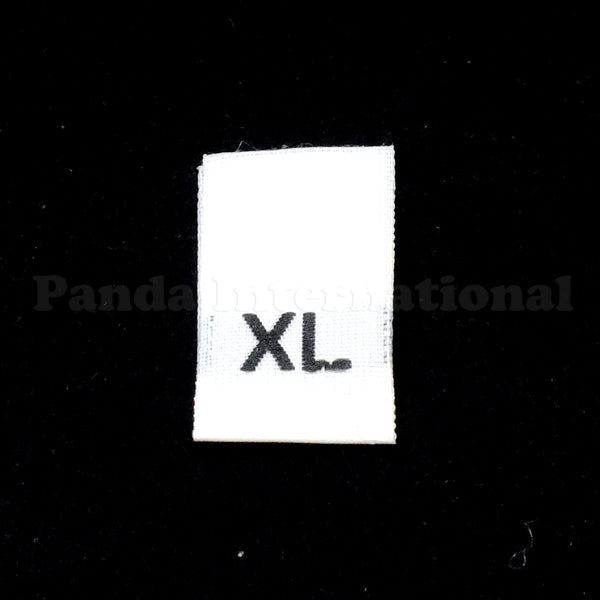 WHITE WOVEN LETTER SIZE LABEL
