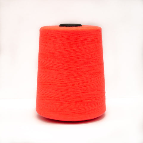 100% Polyester Tex 27 Sewing Thread 10,000 Yards - Neon Orange II #6995