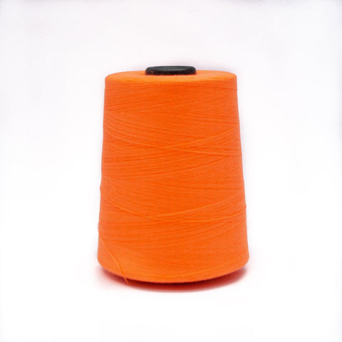 100% Polyester Tex 27 Sewing Thread 10,000 Yards - Neon Orange I #6993